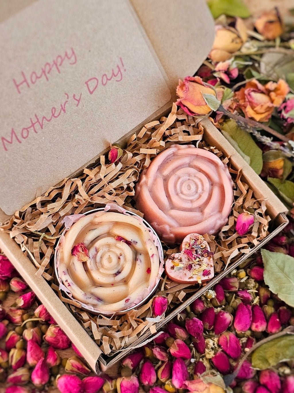Rose petals handmade soap